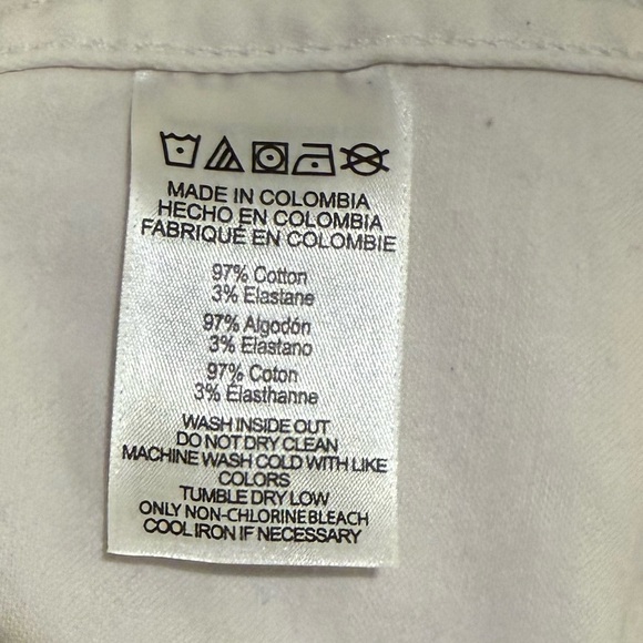 MICHAEL KORS point collar stretch white denim jacket - Picture 6 of 9